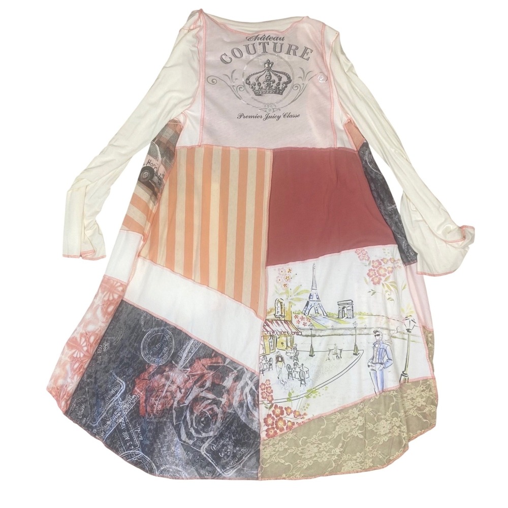 Styles Ever After Patchwork Duster Cardigan Bell … - image 2